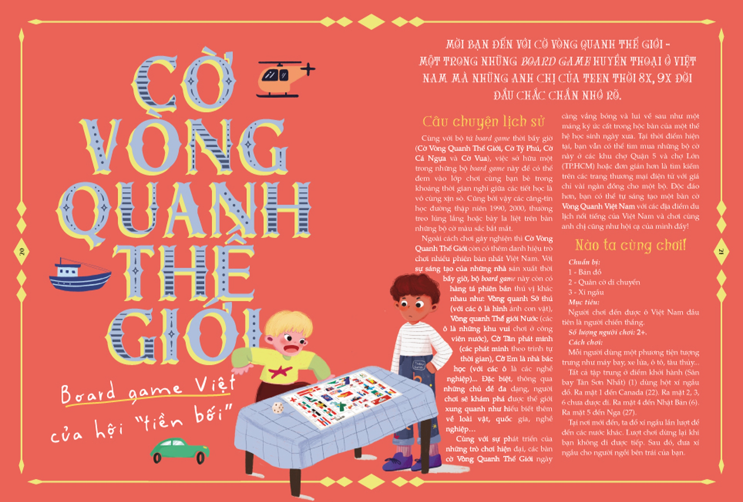 vòng quanh thế giới board game - sách độc quyền fahasa - tặng kèm poster 40x60cm idol game + game vòng quanh thế giới + 01 tờ hướng dẫn cắt, gấp xí ngầu in màu - Ảnh 10