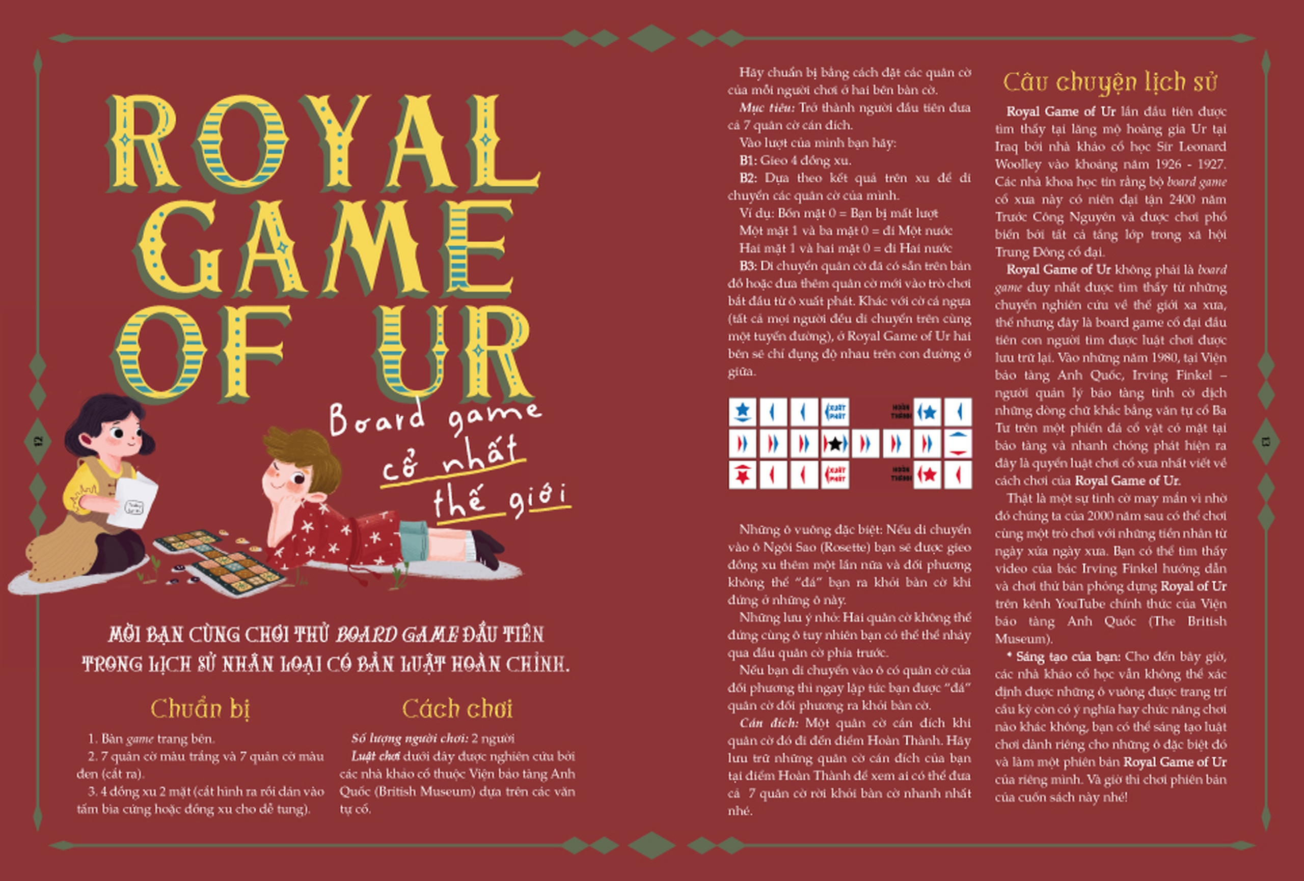 vòng quanh thế giới board game - sách độc quyền fahasa - tặng kèm poster 40x60cm idol game + game vòng quanh thế giới + 01 tờ hướng dẫn cắt, gấp xí ngầu in màu - Ảnh 11