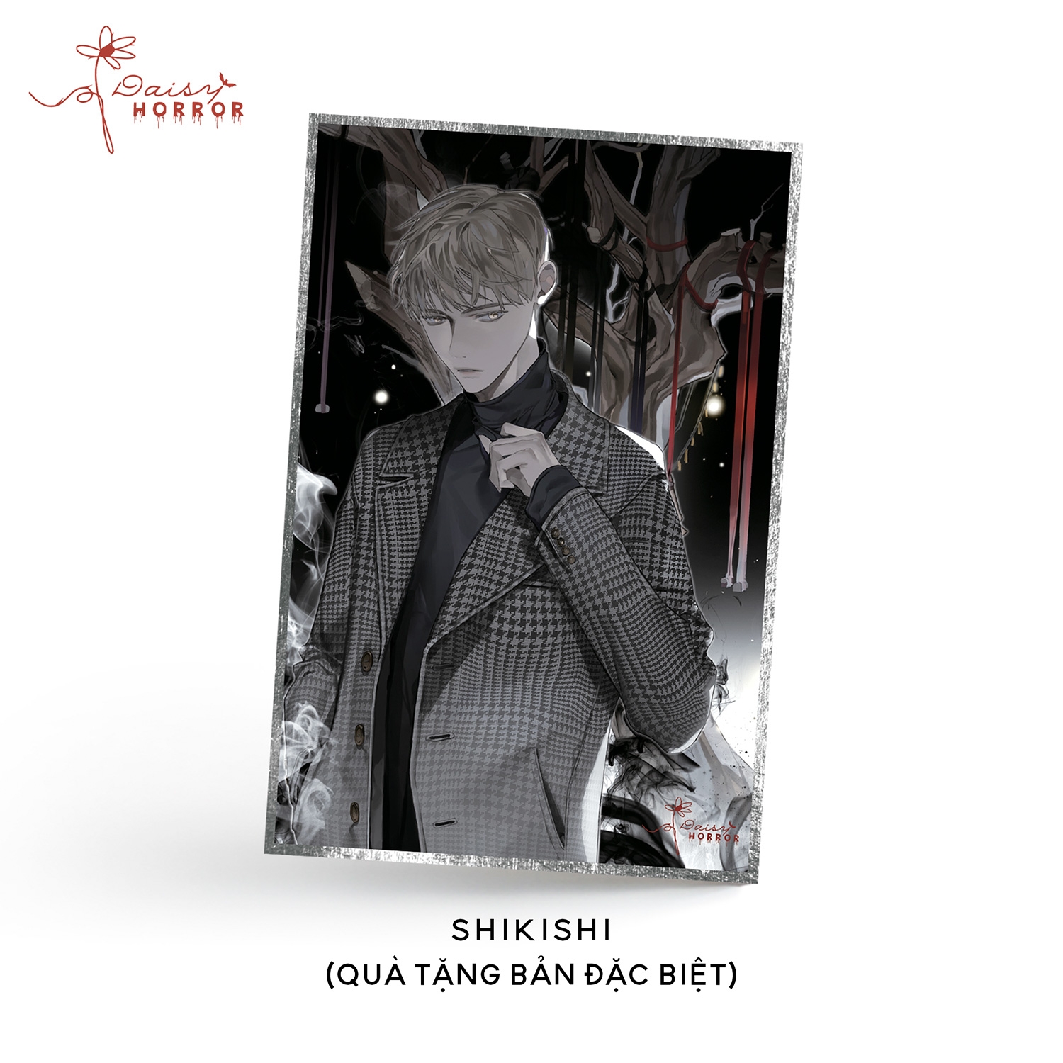 vu giả - bản đặc biệt - bookmark 2 mặt + shikishi viền bạc + postcard 2 mặt + huy hiệu phủ nhũ nhung - Ảnh 7