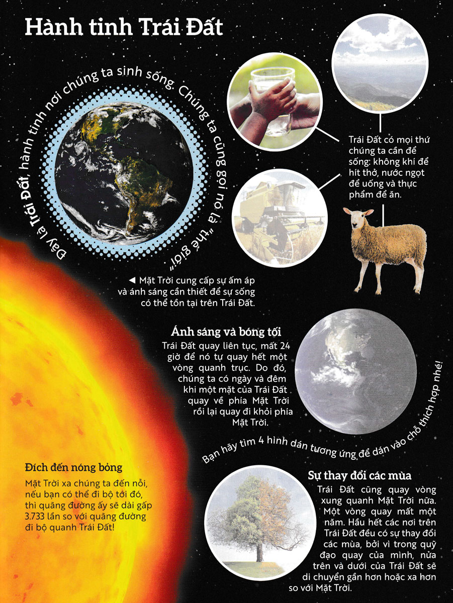 vũ trụ - sách dán hình thông minh - Ảnh 3