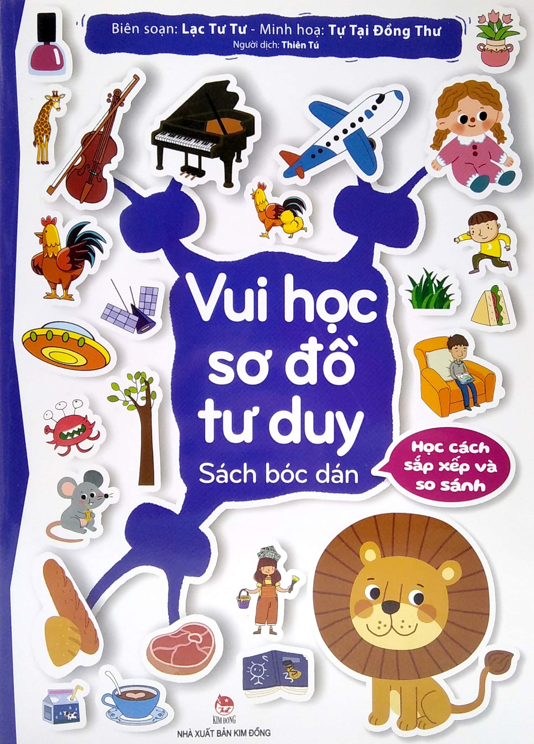 vui học sơ đồ tư duy - sách bóc dán - học cách sắp xếp và so sánh - Ảnh 2