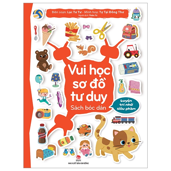 vui học sơ đồ tư duy - sách bóc dán - luyện trí nhớ siêu phàm