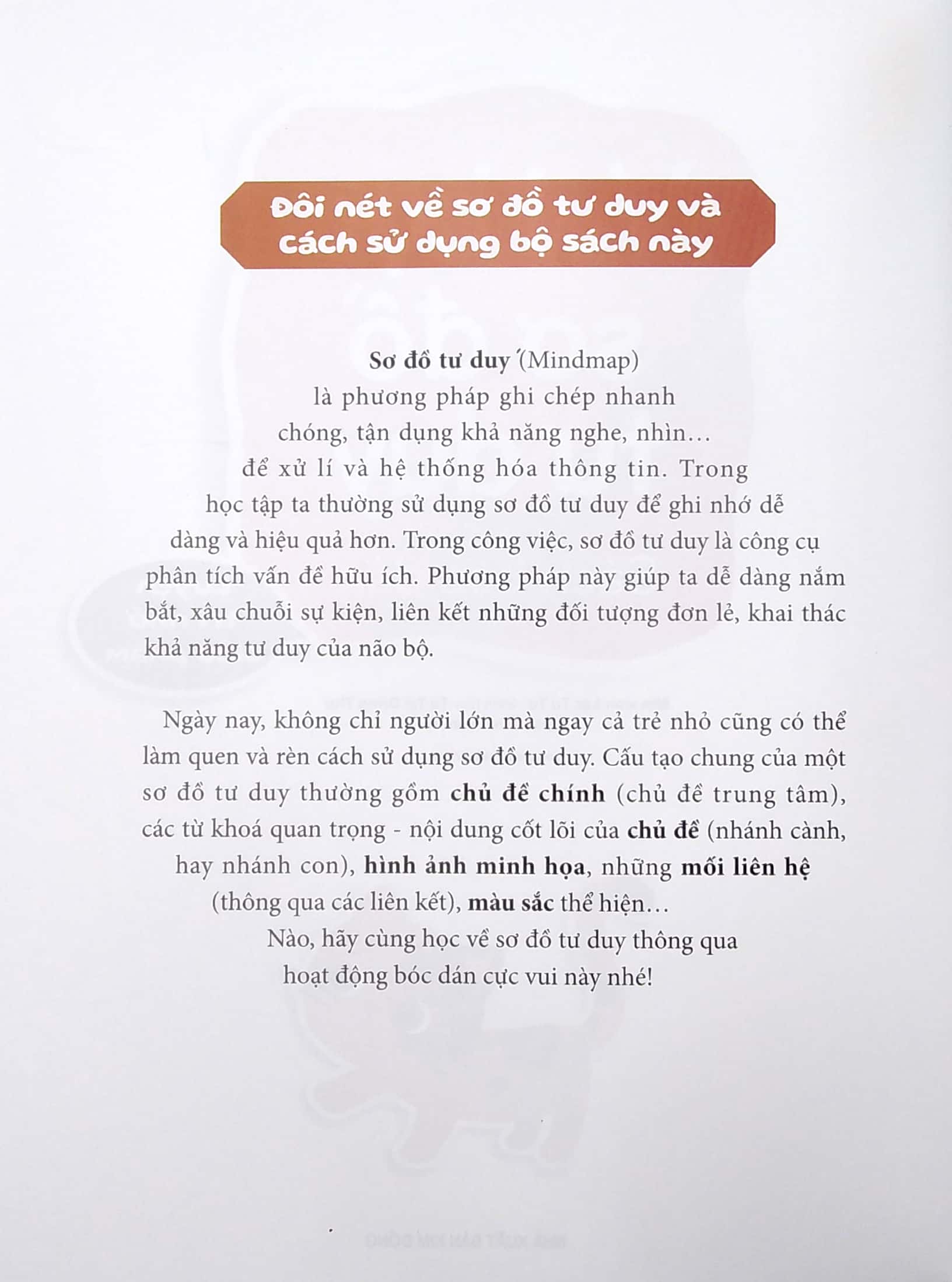 vui học sơ đồ tư duy - sách bóc dán - luyện trí nhớ siêu phàm - Ảnh 3