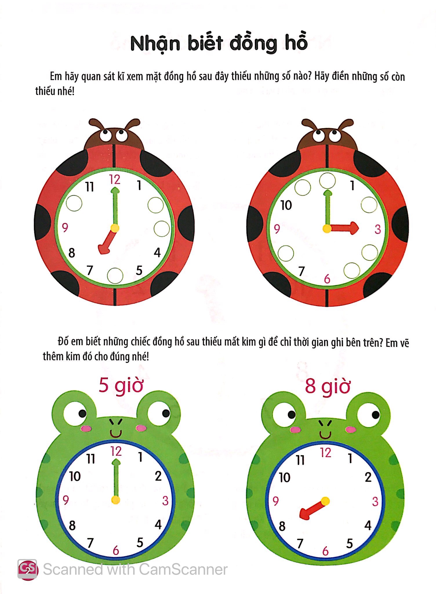 vui học toán - học xem giờ - Ảnh 5