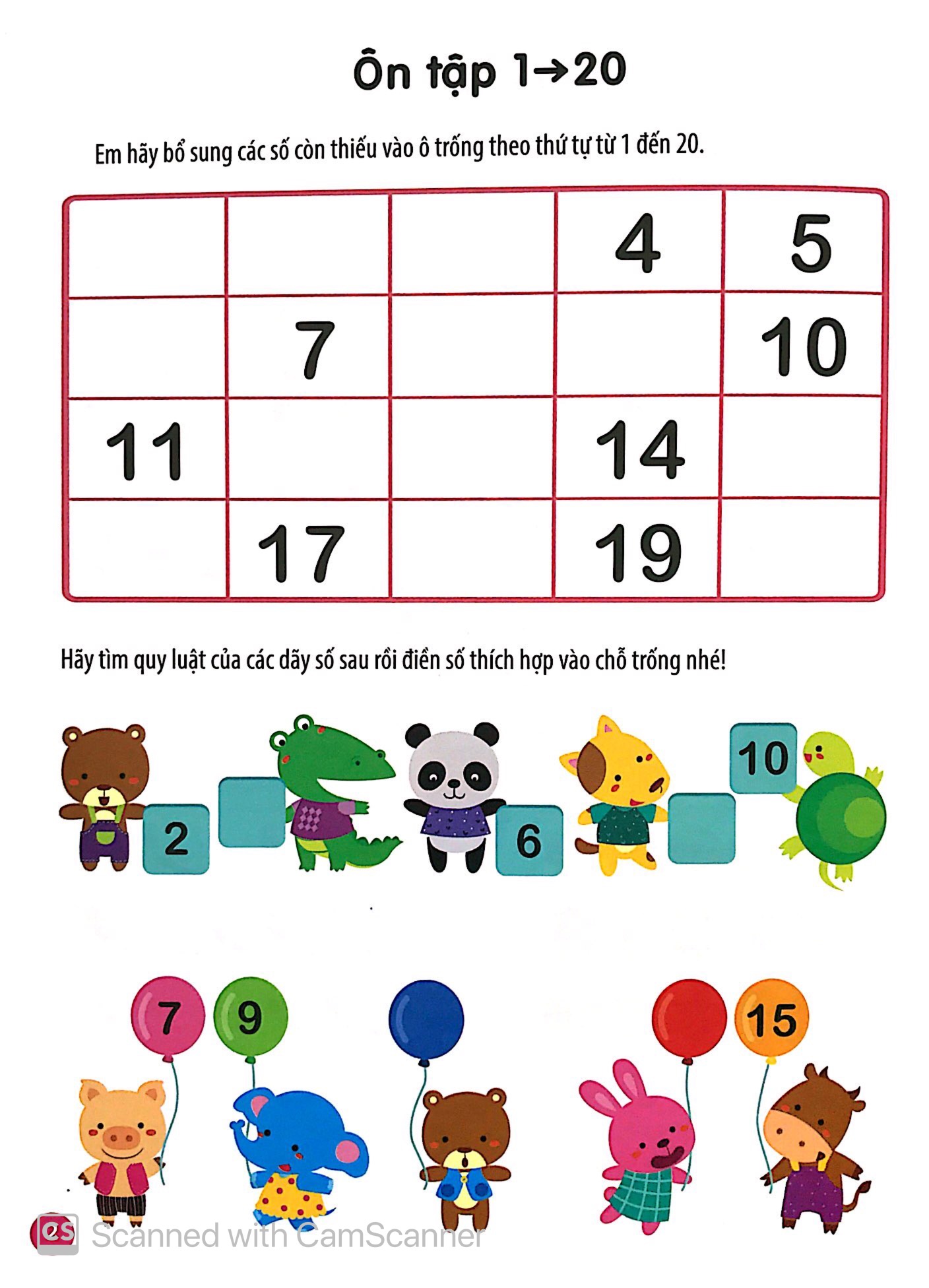 vui học toán - làm quen với các con số từ 1 đến 50 - Ảnh 4