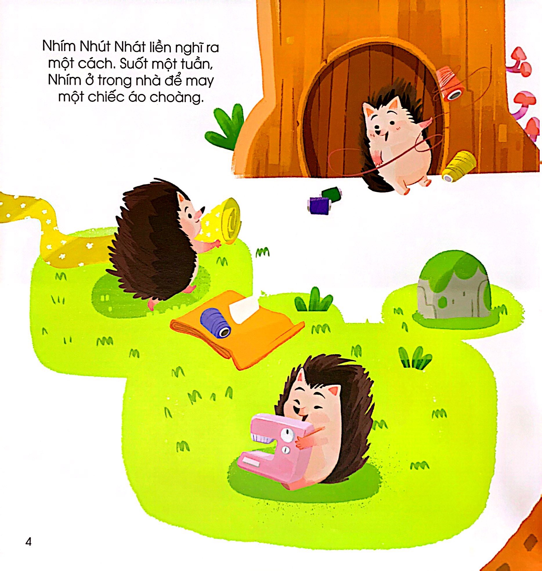 vun đắp tâm hồn - chuyện ở rừng vi vu - nhím nhút nhát và bộ lông nhọn hoắt - Ảnh 5