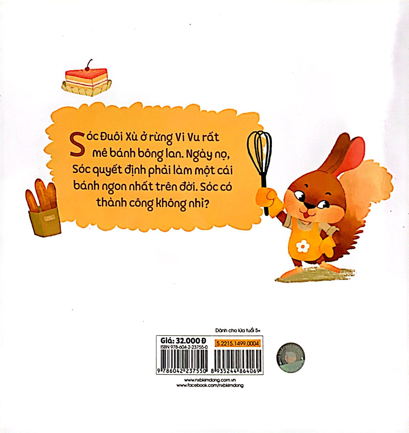 vun đắp tâm hồn - chuyện ở rừng vi vu - sóc đuôi xù làm bánh - Ảnh 6