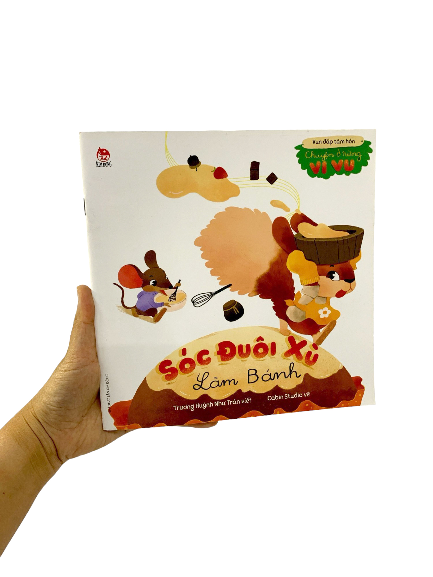 vun đắp tâm hồn - chuyện ở rừng vi vu - sóc đuôi xù làm bánh - Ảnh 7