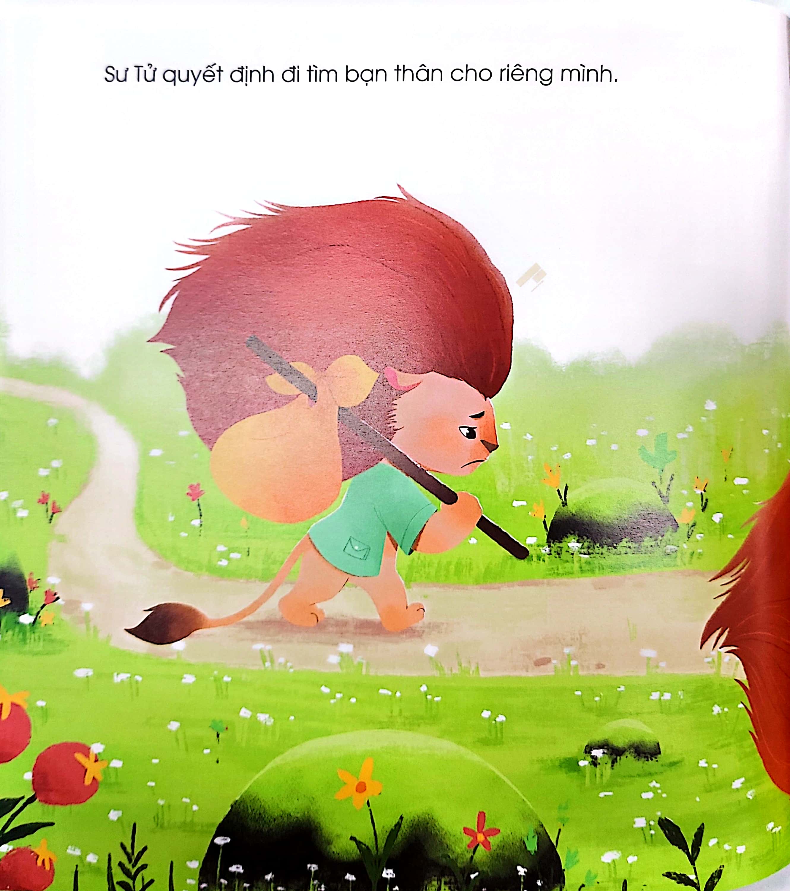 vun đắp tâm hồn - chuyện ở rừng vi vu - sư tử bờm đỏ tìm bạn thân - Ảnh 4