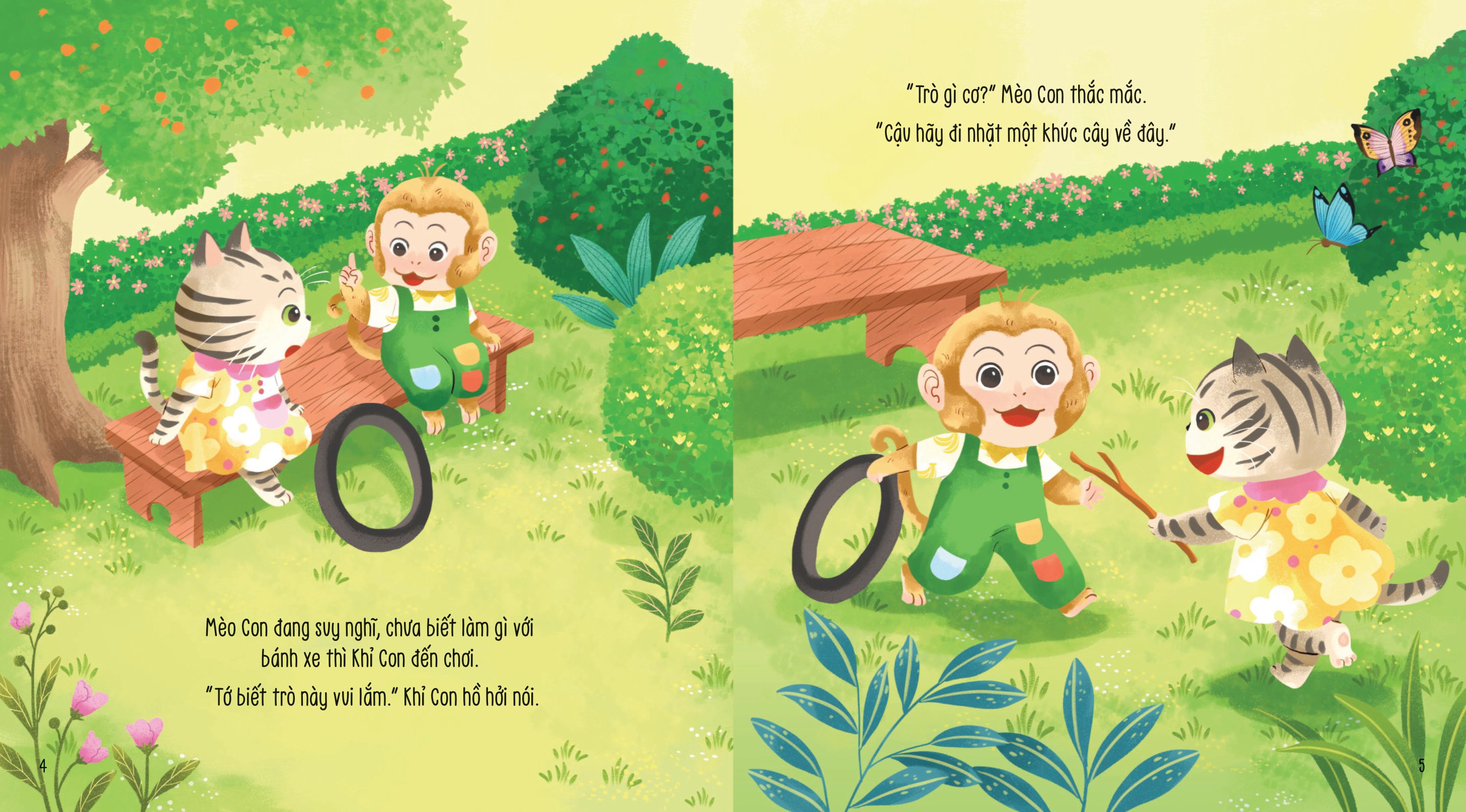 vun đắp tâm hồn - khỉ con và các bạn vui nhộn - bánh xe ngộ nghĩnh - Ảnh 5