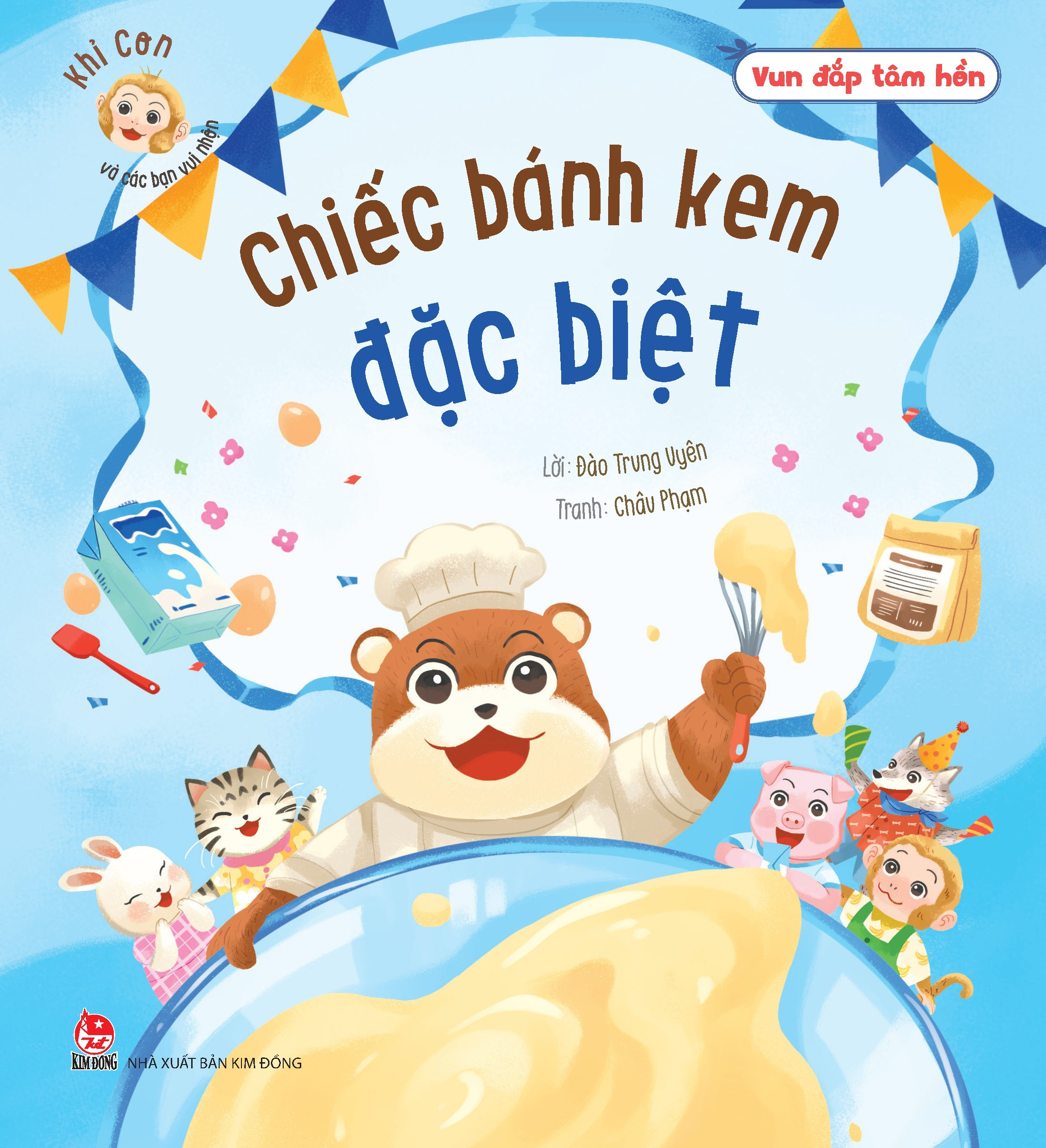 vun đắp tâm hồn - khỉ con và các bạn vui nhộn - chiếc bánh kem đặc biệt - Ảnh 2