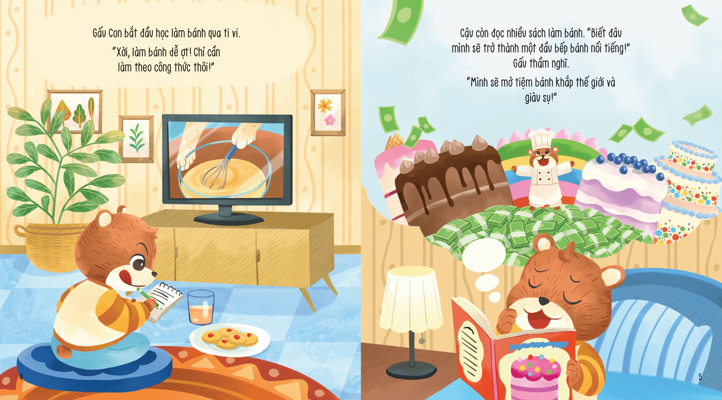 vun đắp tâm hồn - khỉ con và các bạn vui nhộn - chiếc bánh kem đặc biệt - Ảnh 5