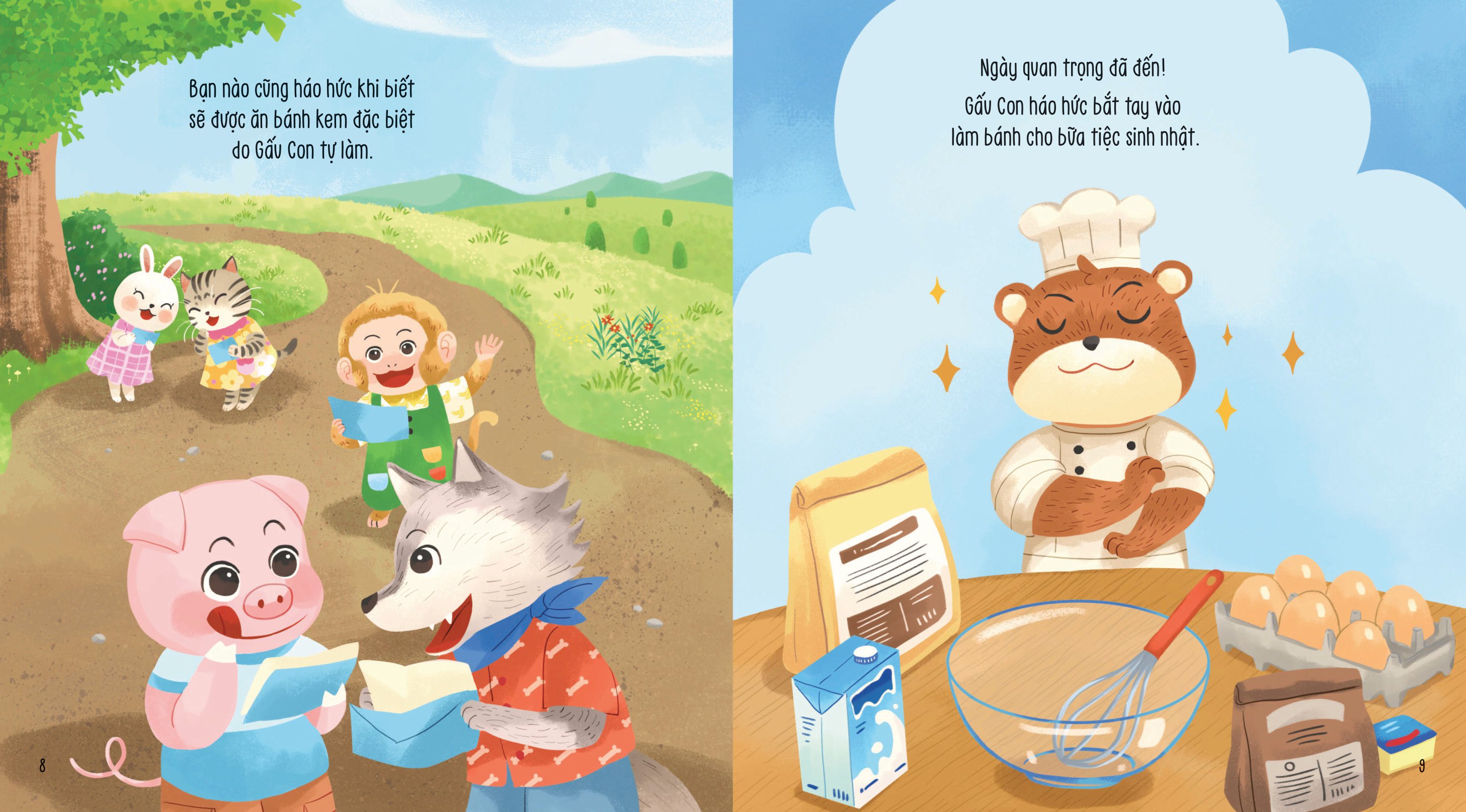 vun đắp tâm hồn - khỉ con và các bạn vui nhộn - chiếc bánh kem đặc biệt - Ảnh 7