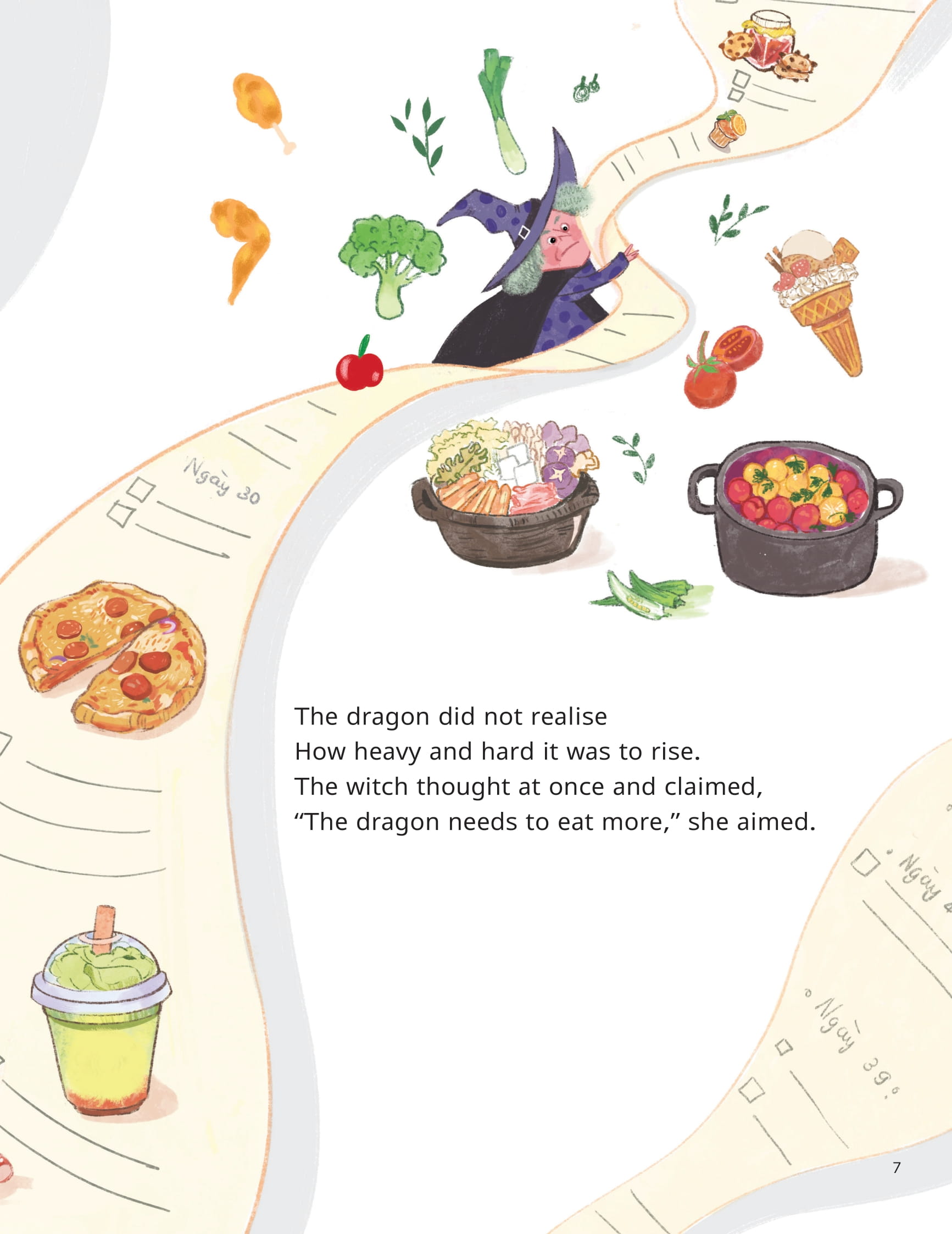 vun đắp tâm hồn - rồng nhỏ và phù thủy - little dragon and the witch - bé rồng muốn thành lực sĩ - how to become a muscle dragon - Ảnh 6