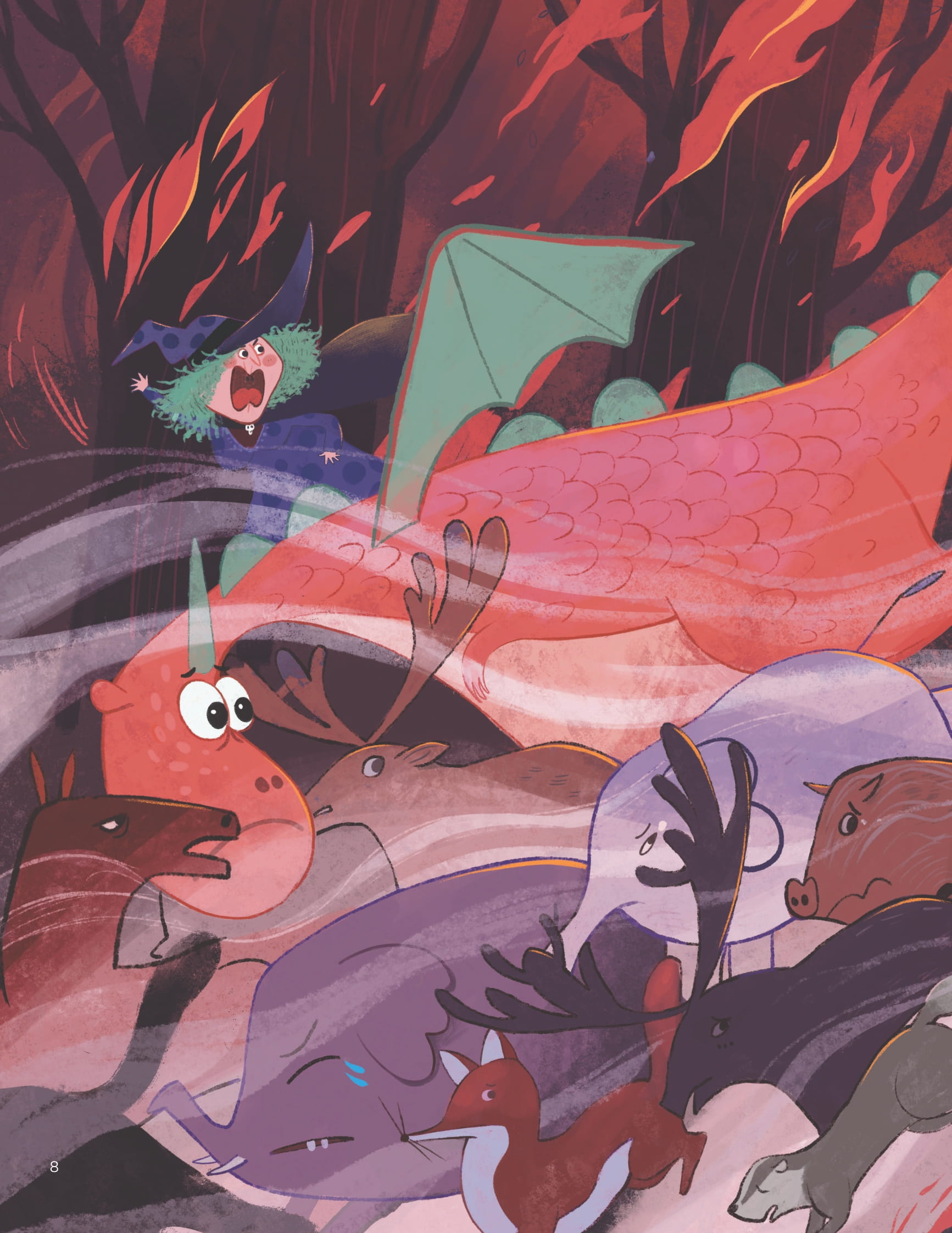 vun đắp tâm hồn - rồng nhỏ và phù thủy - little dragon and the witch - lâu đài trong khói lửa - the castle under fire - Ảnh 7