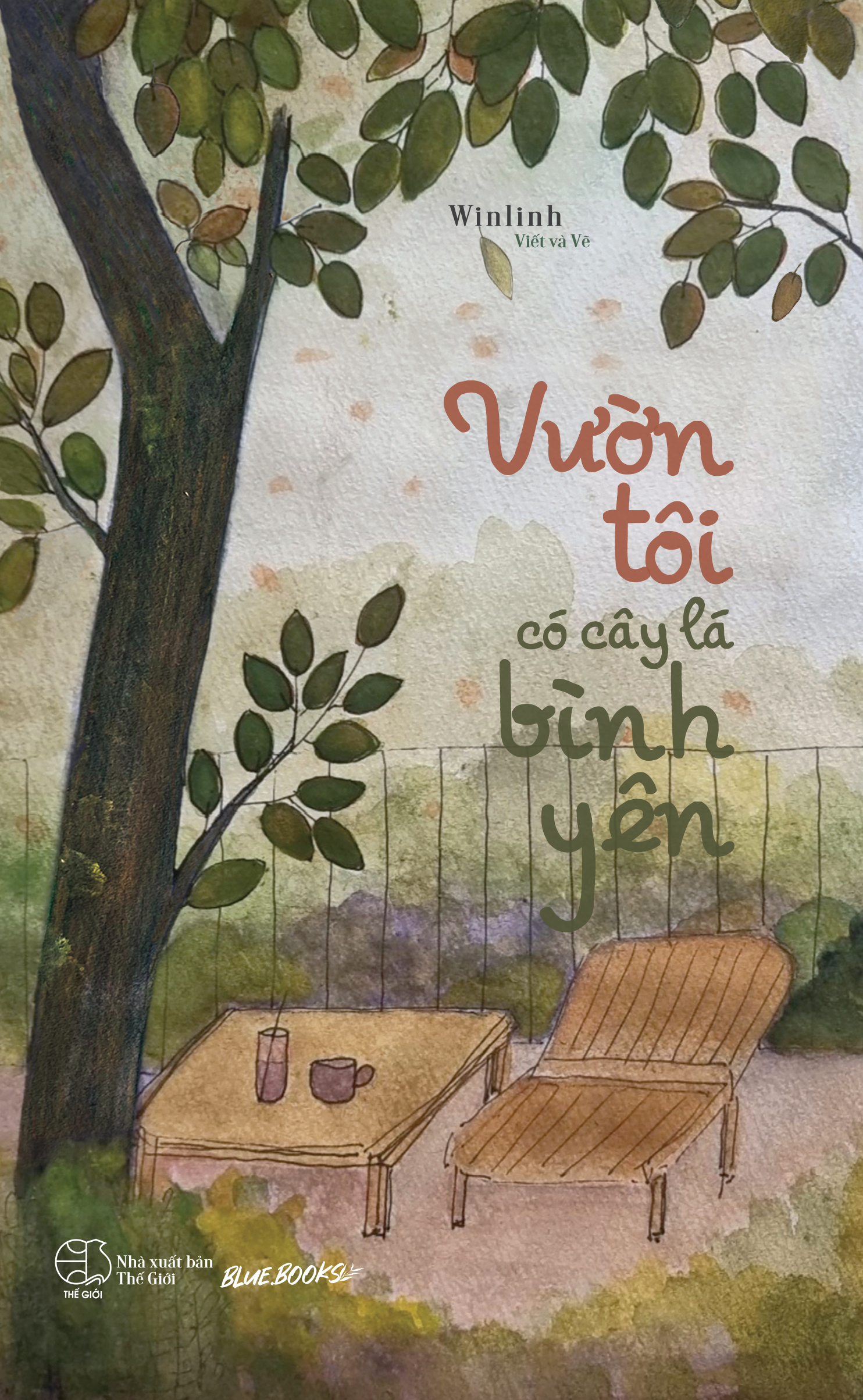 vườn tôi có cây lá bình yên - tặng kèm 1 bookmark bế 2 mặt bồi cứng + 3 postcard 2 mặt bồi cứng - Ảnh 2