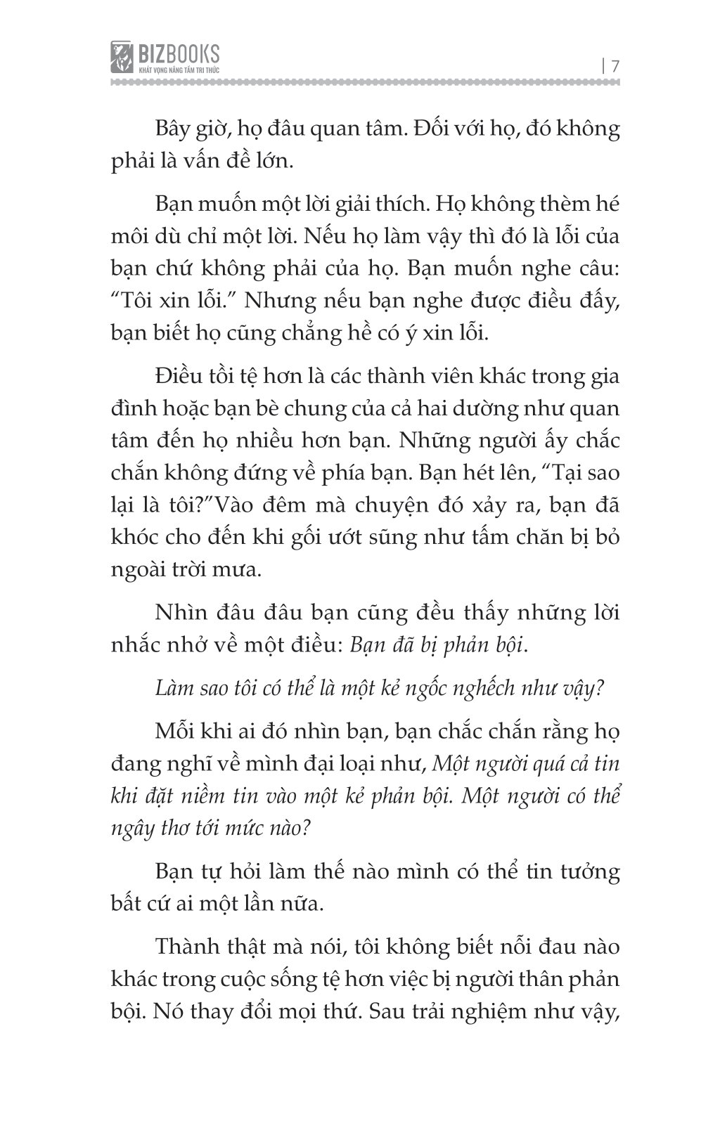 vượt qua sự phản bội - đừng để tổn thương quá khứ hạn chế các mối quan hệ tương lai - Ảnh 7
