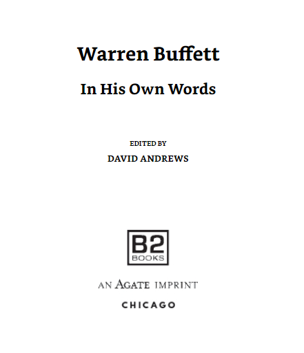 warren buffett - in his own words - Ảnh 3