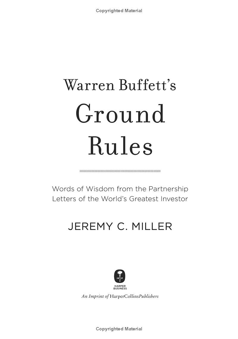 warren buffett's ground rules: words of wisdom from the partnership letters of the world's greatest investor - Ảnh 3