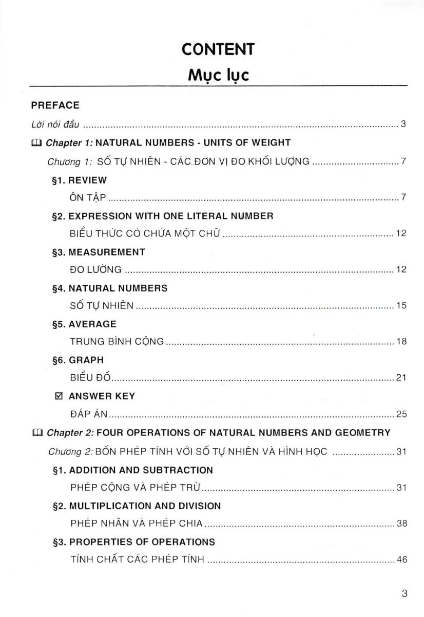 we learn maths in english - em học toán bằng tiếng anh 4 (dùng chung cho các bộ sgk hiện hành) - Ảnh 3