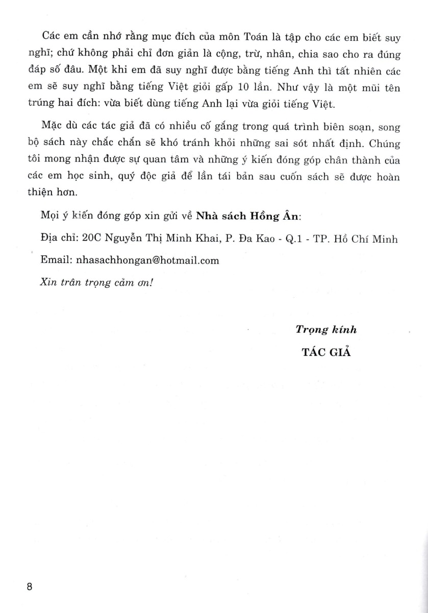 we learn maths in english - em học toán bằng tiếng anh 4 (dùng chung cho các bộ sgk hiện hành) - Ảnh 8