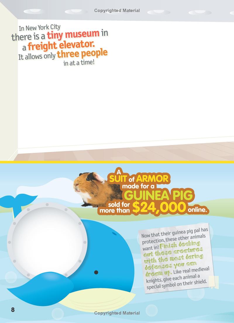 weird but true! cool and crazy sticker doodle book - Ảnh 13