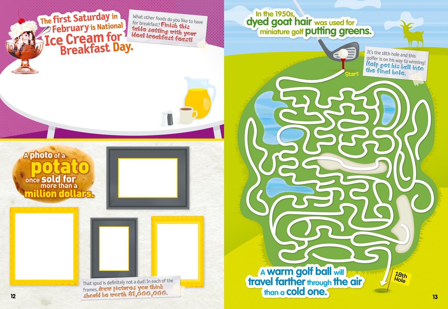 weird but true! cool and crazy sticker doodle book - Ảnh 2