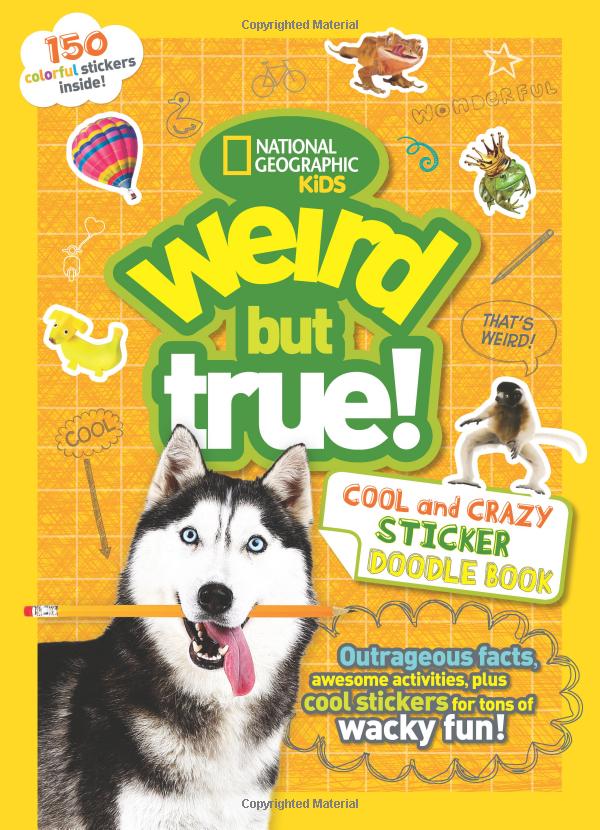 weird but true! cool and crazy sticker doodle book - Ảnh 5