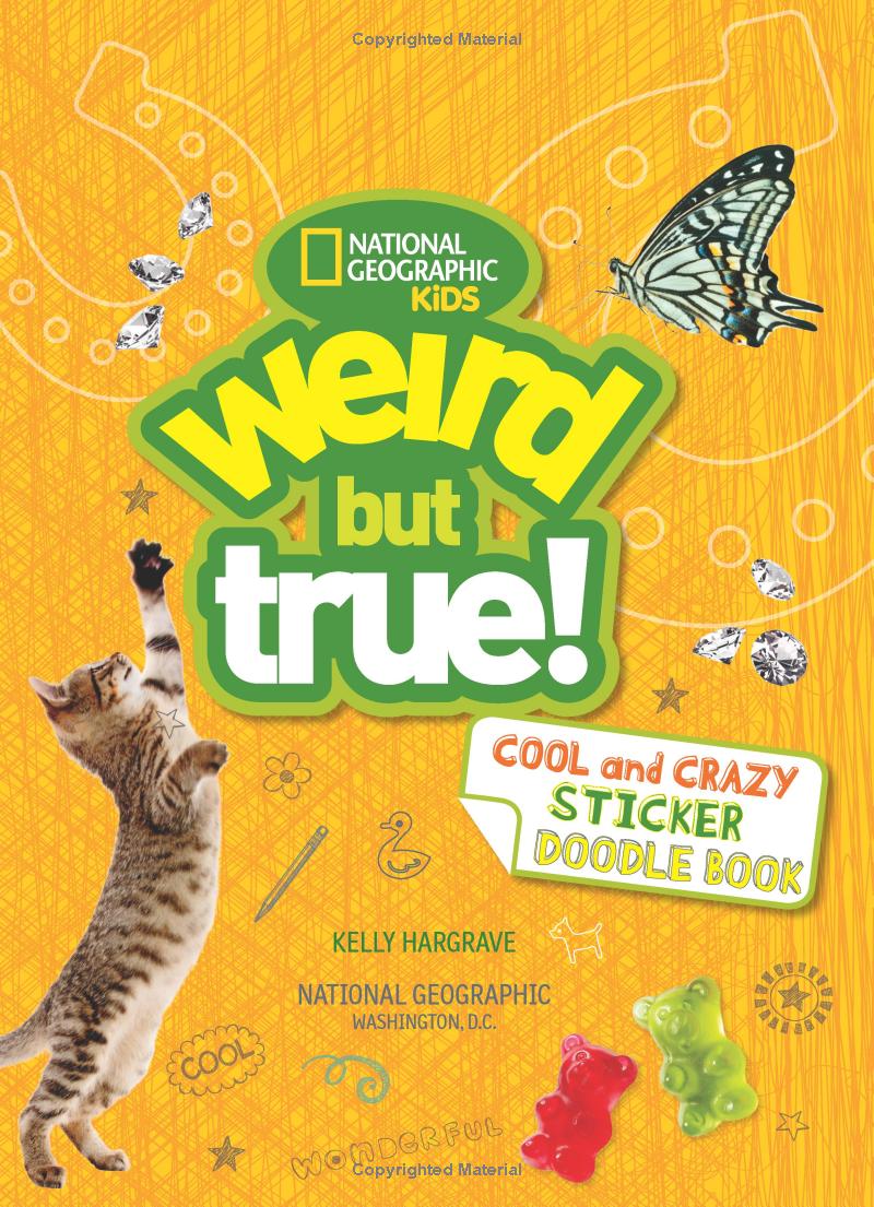 weird but true! cool and crazy sticker doodle book - Ảnh 8