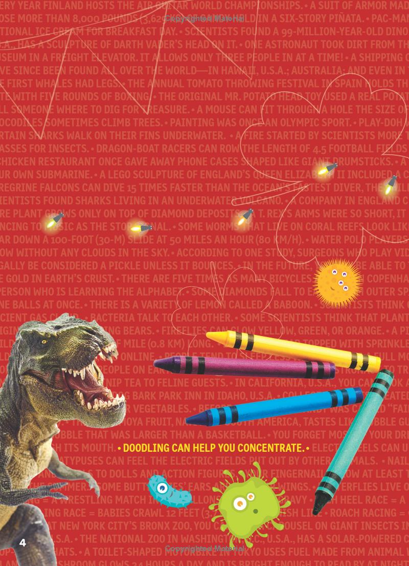 weird but true! cool and crazy sticker doodle book - Ảnh 9