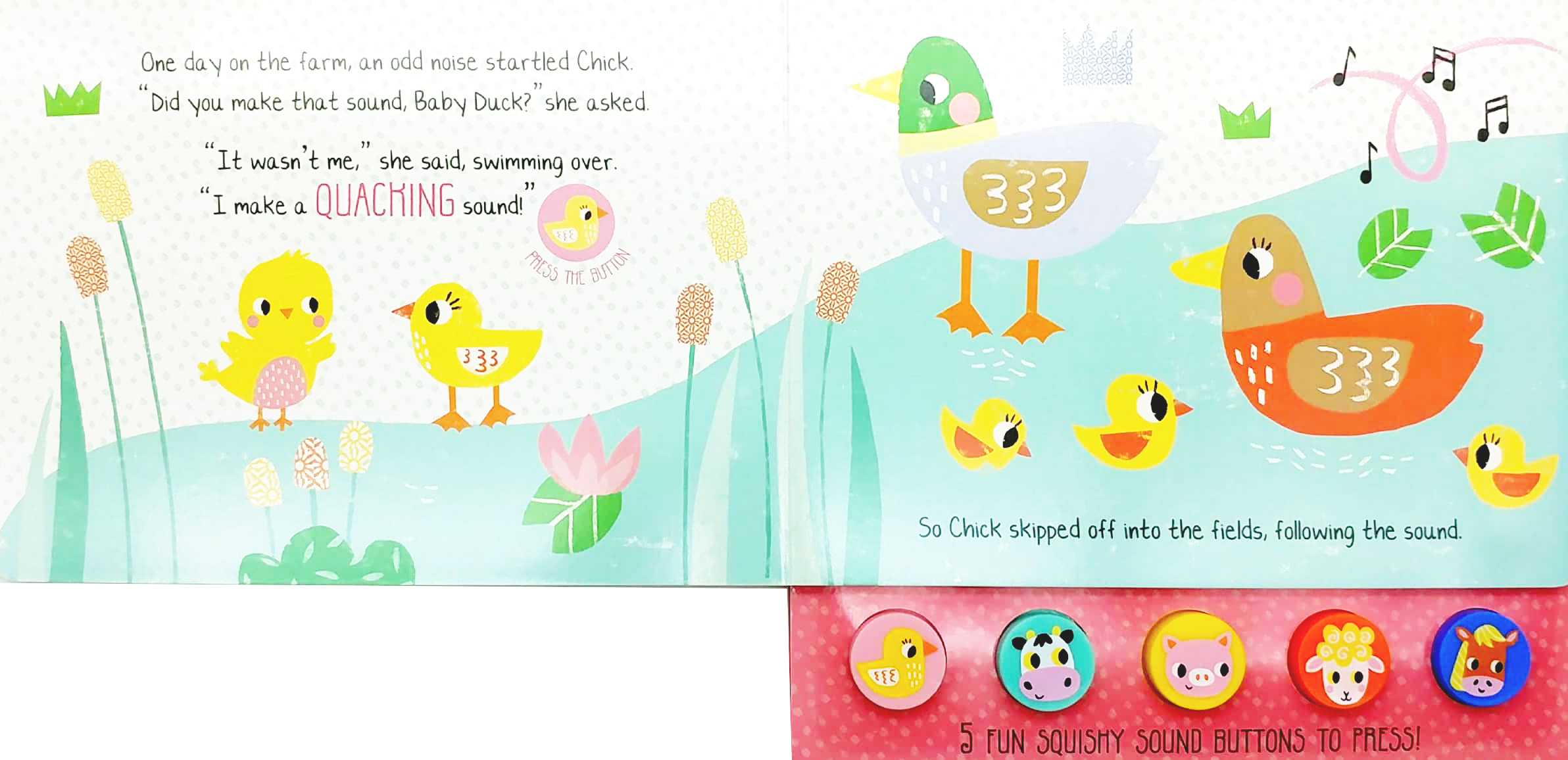 what did chick hear? - press and play sound book - Ảnh 3