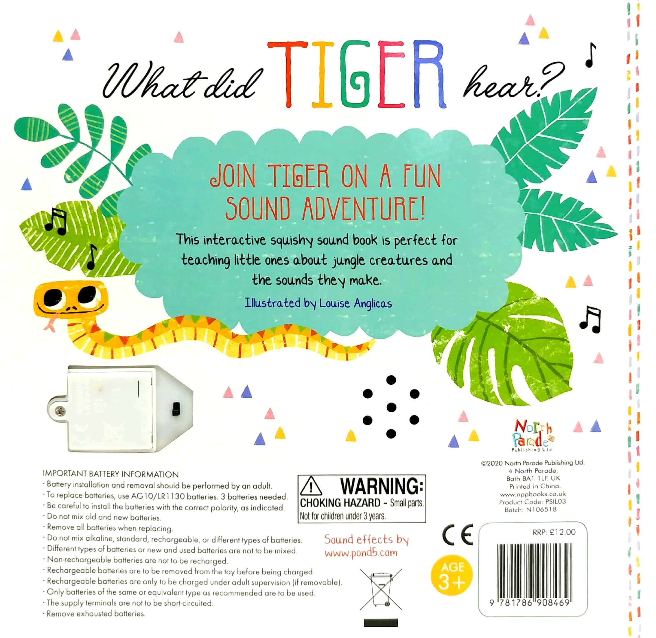 what did tiger hear? - press and play sound book - Ảnh 6