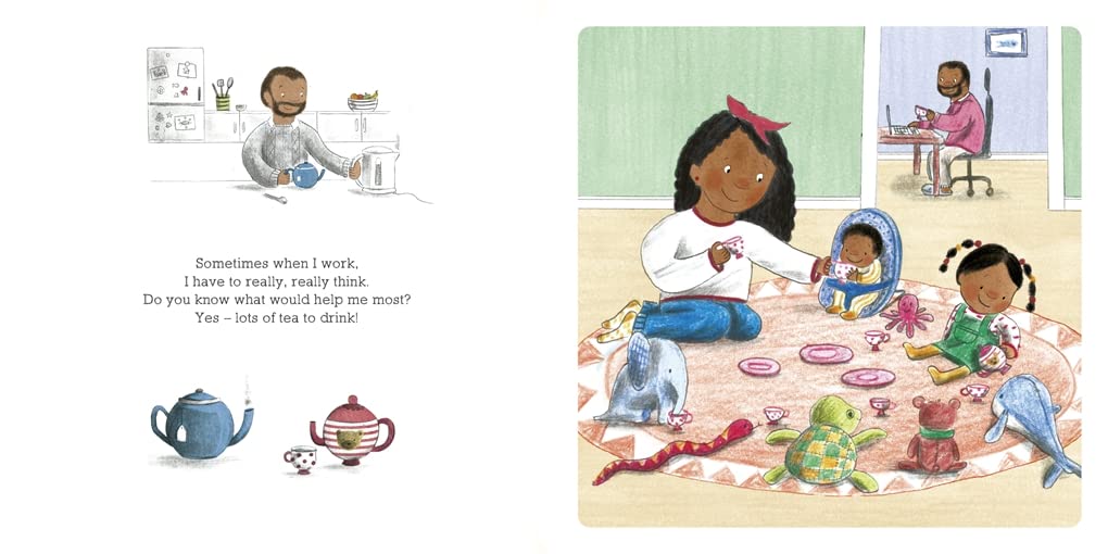 when daddy works from home - Ảnh 3