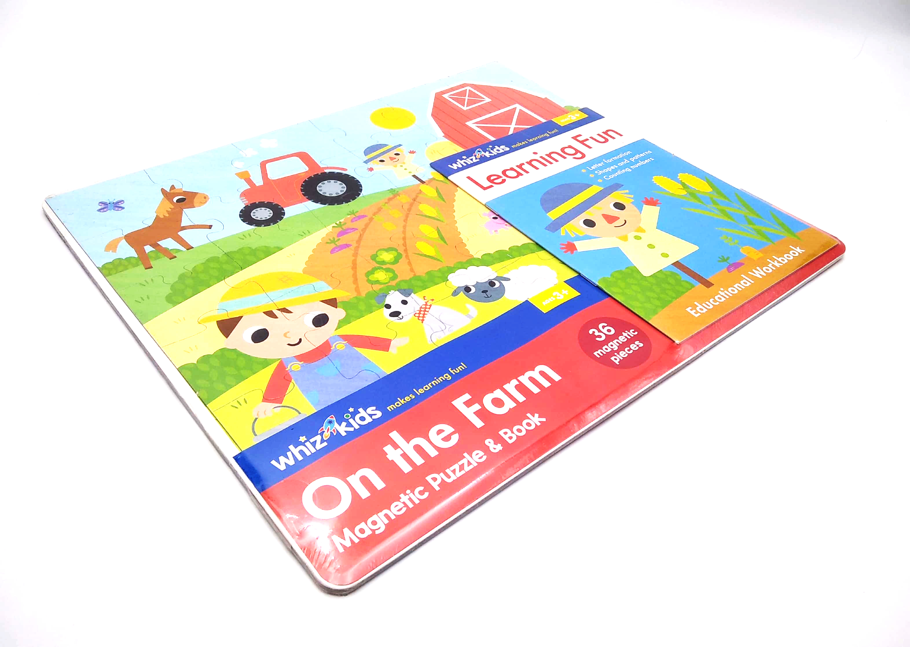 whiz kids magnetic puzzle and book - on the farm - Ảnh 3