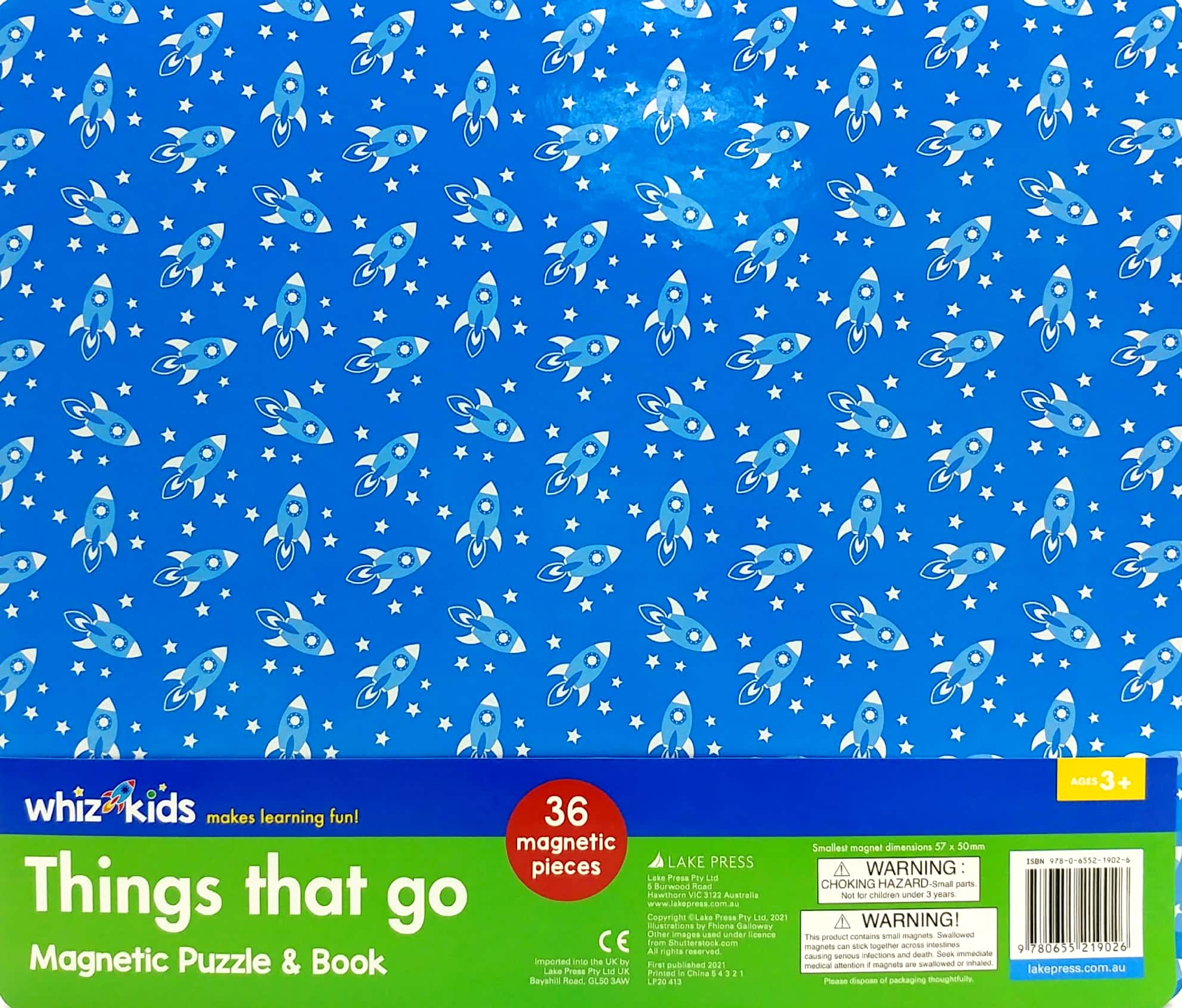 whiz kids magnetic puzzle and book - things that go - Ảnh 6
