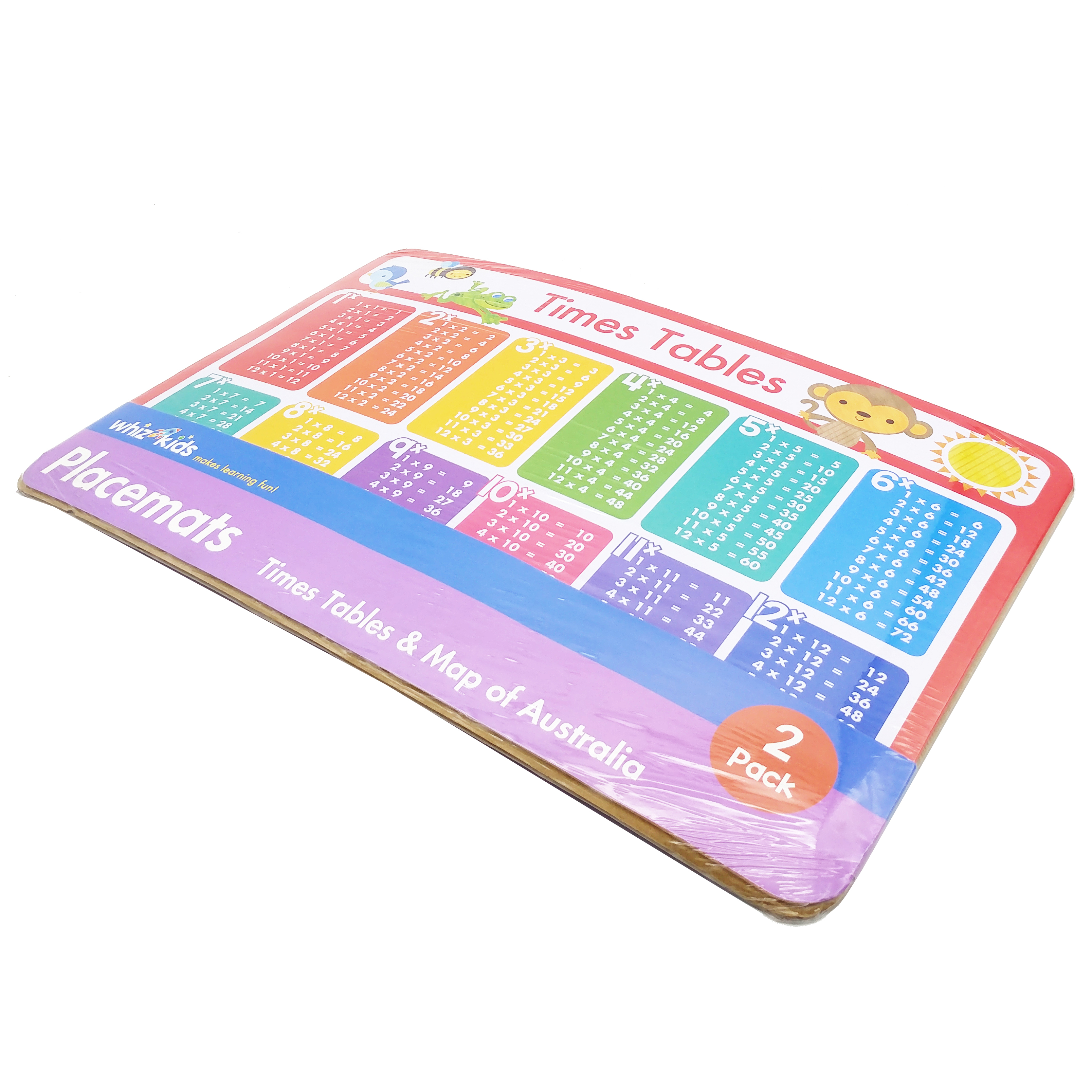 whiz kids placemat pack: times table & australia map - Ảnh 4