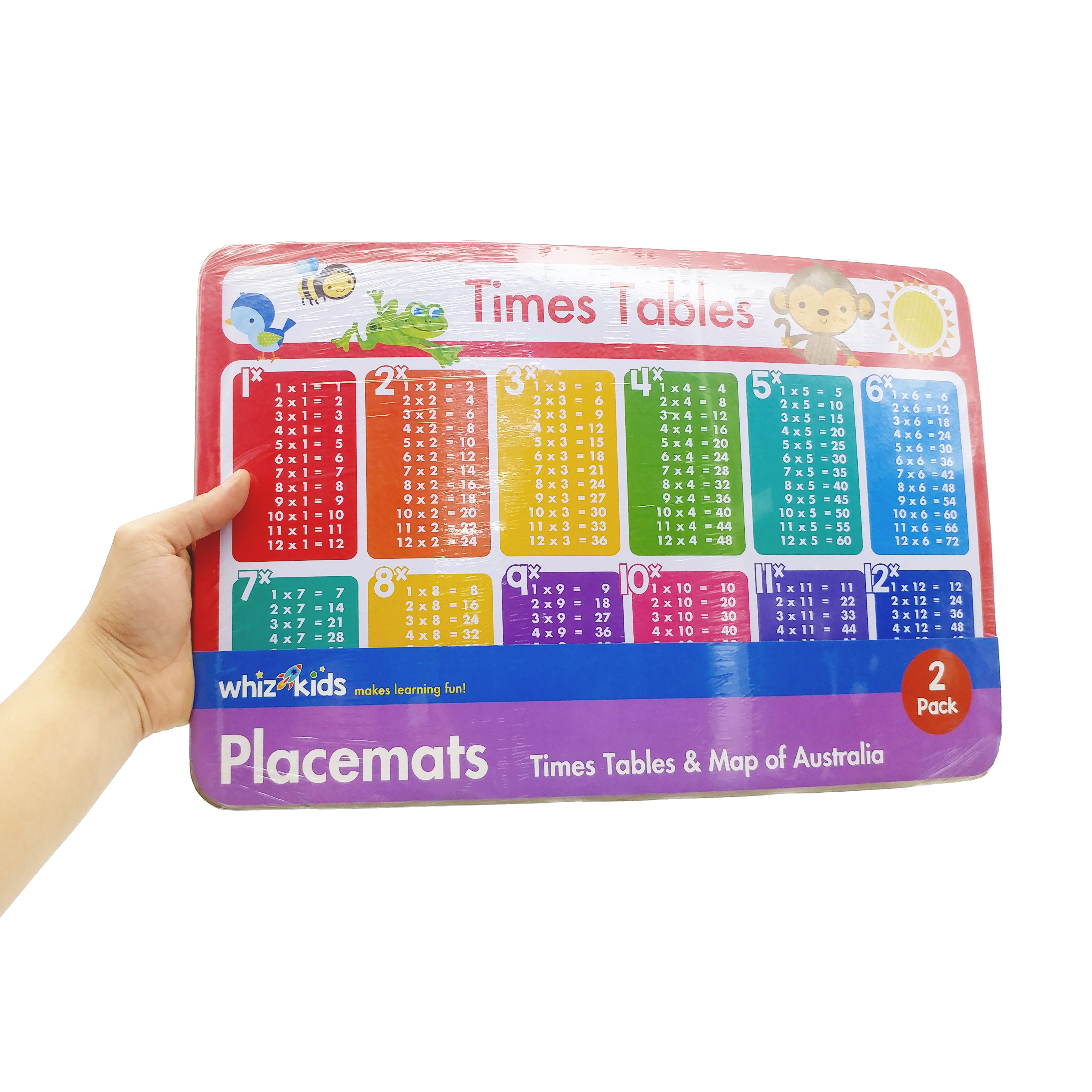 whiz kids placemat pack: times table & australia map - Ảnh 5
