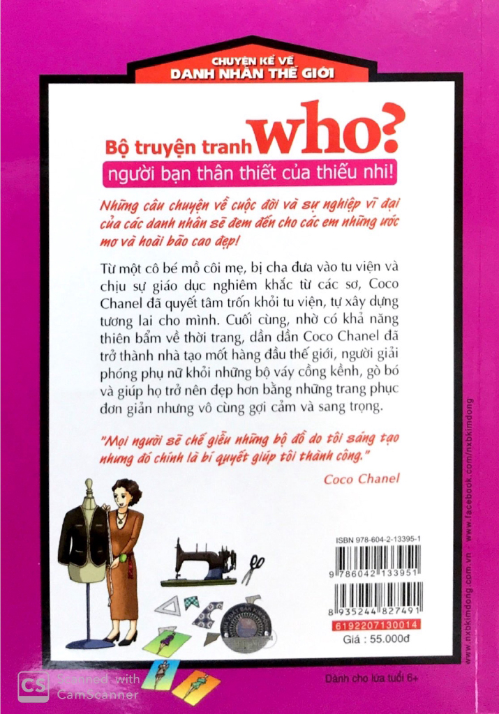 who? chuyện kể về danh nhân thế giới - coco chanel (tái bản 2019) - Ảnh 8