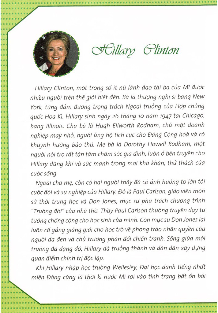 who? chuyện kể về danh nhân thế giới - hillary clinton (tái bản 2023) - Ảnh 3