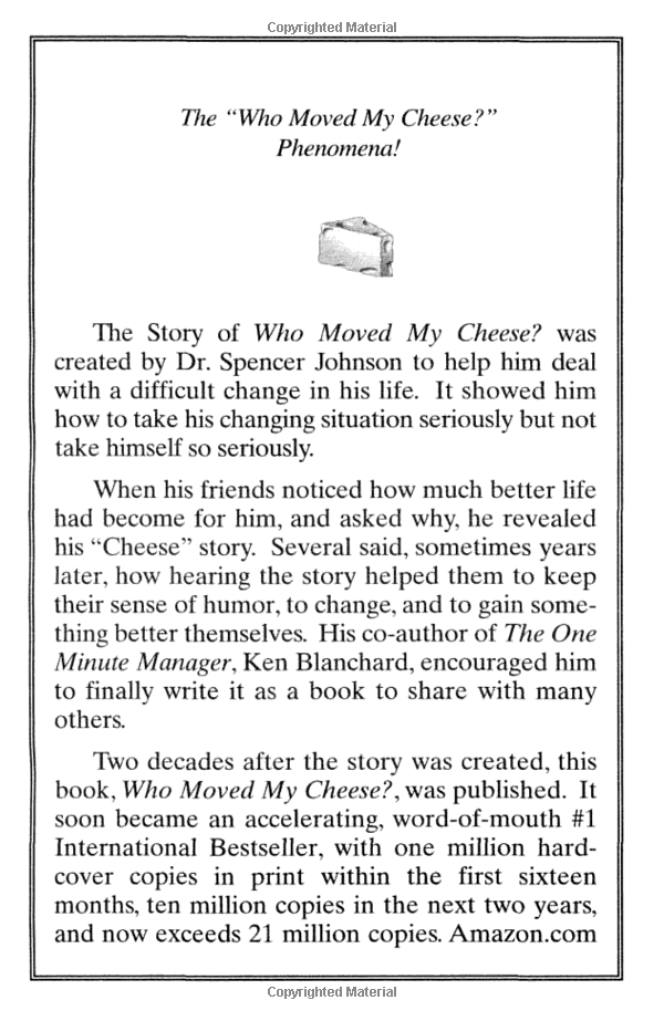 who moved my cheese - Ảnh 3