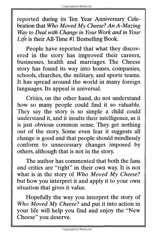 who moved my cheese - Ảnh 4