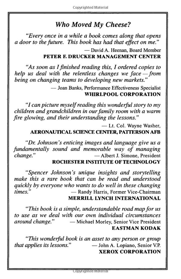 who moved my cheese - Ảnh 5