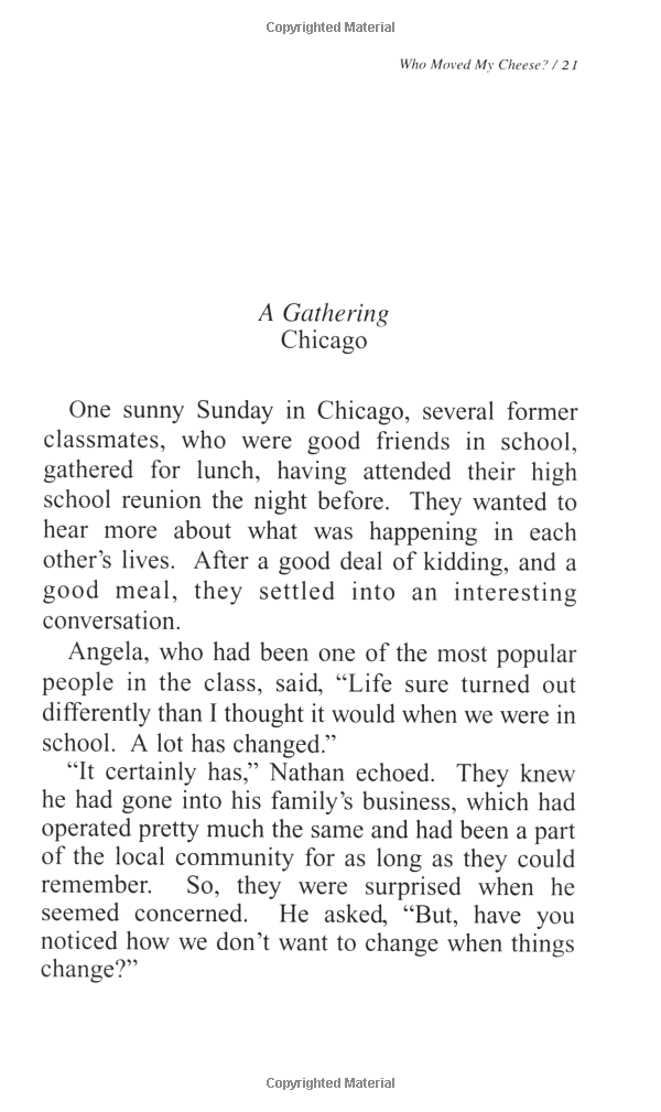 who moved my cheese?: an amazing way to deal with change in your work and in your life - Ảnh 4