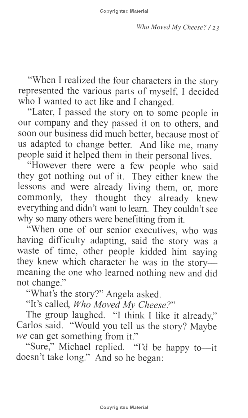 who moved my cheese?: an amazing way to deal with change in your work and in your life - Ảnh 6