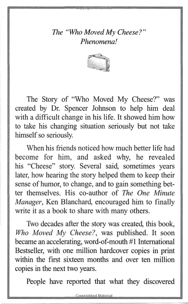 who moved my cheese for teens - Ảnh 4