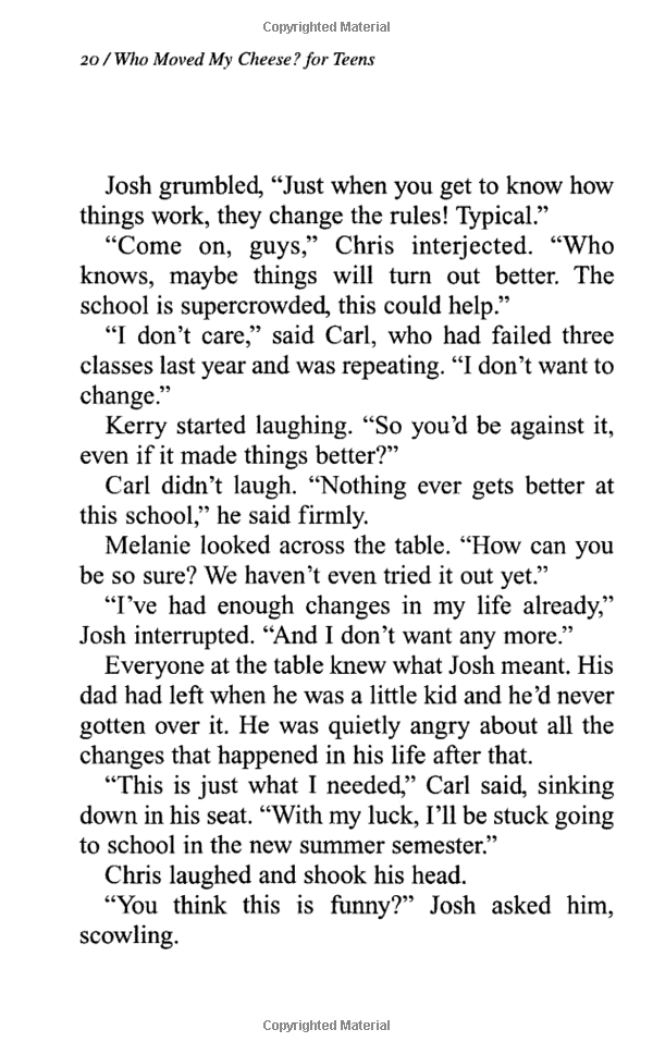 who moved my cheese for teens - Ảnh 9