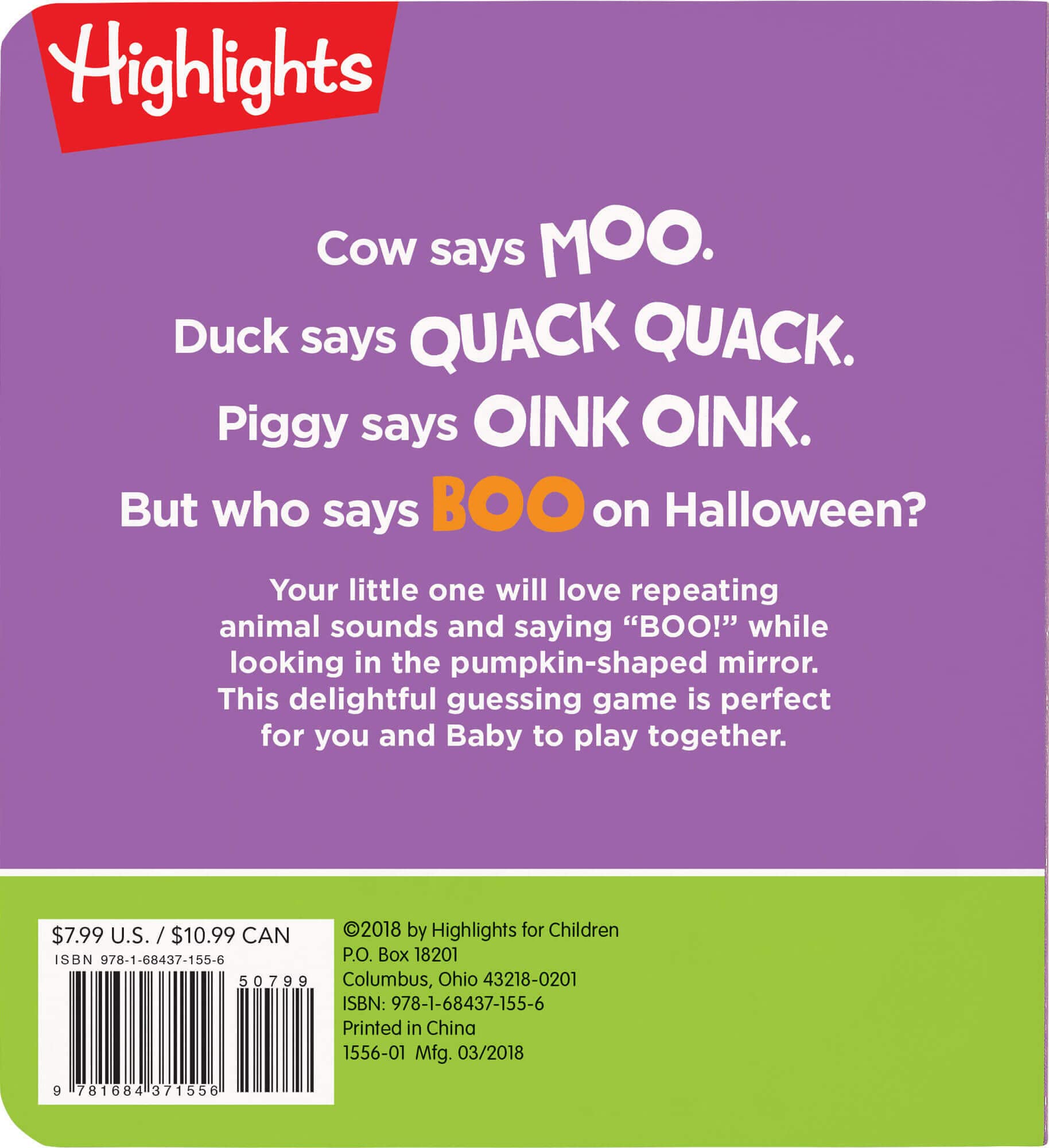 who says boo?: baby's first halloween book (includes a mirror!) - Ảnh 8
