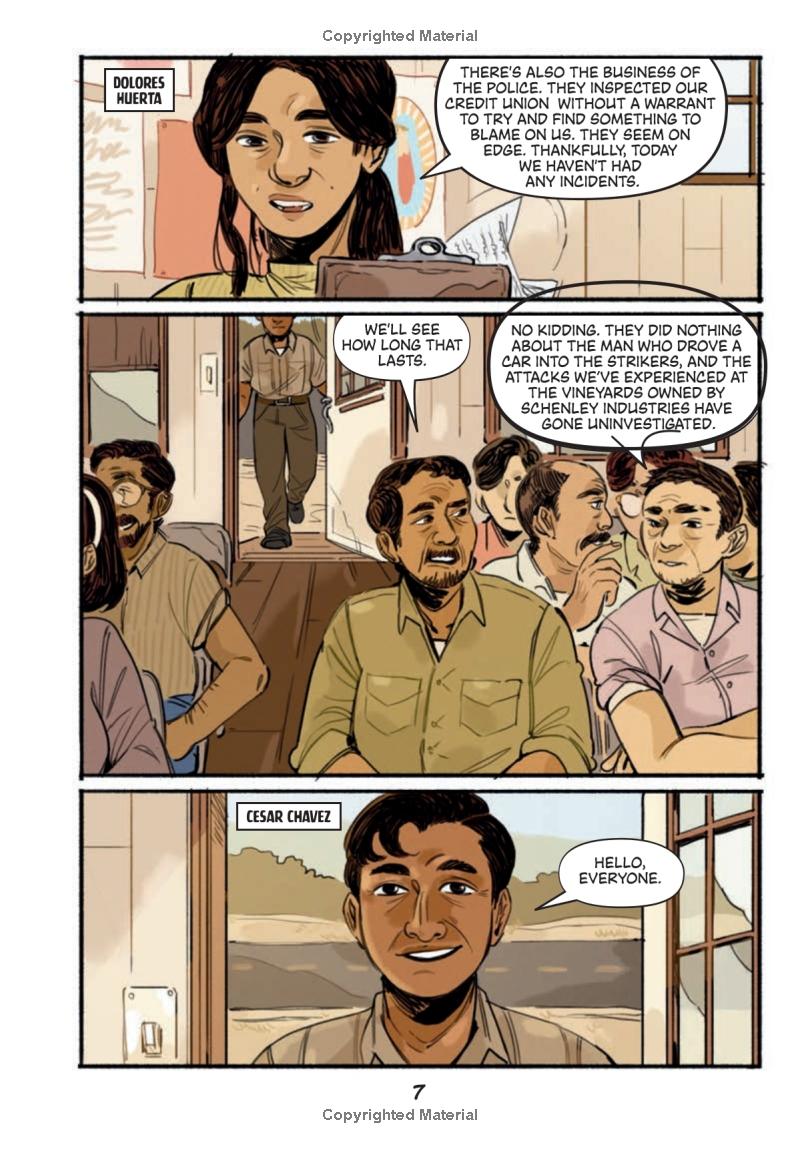 who was the voice of the people?: cesar chavez: a who hq graphic novel - Ảnh 5
