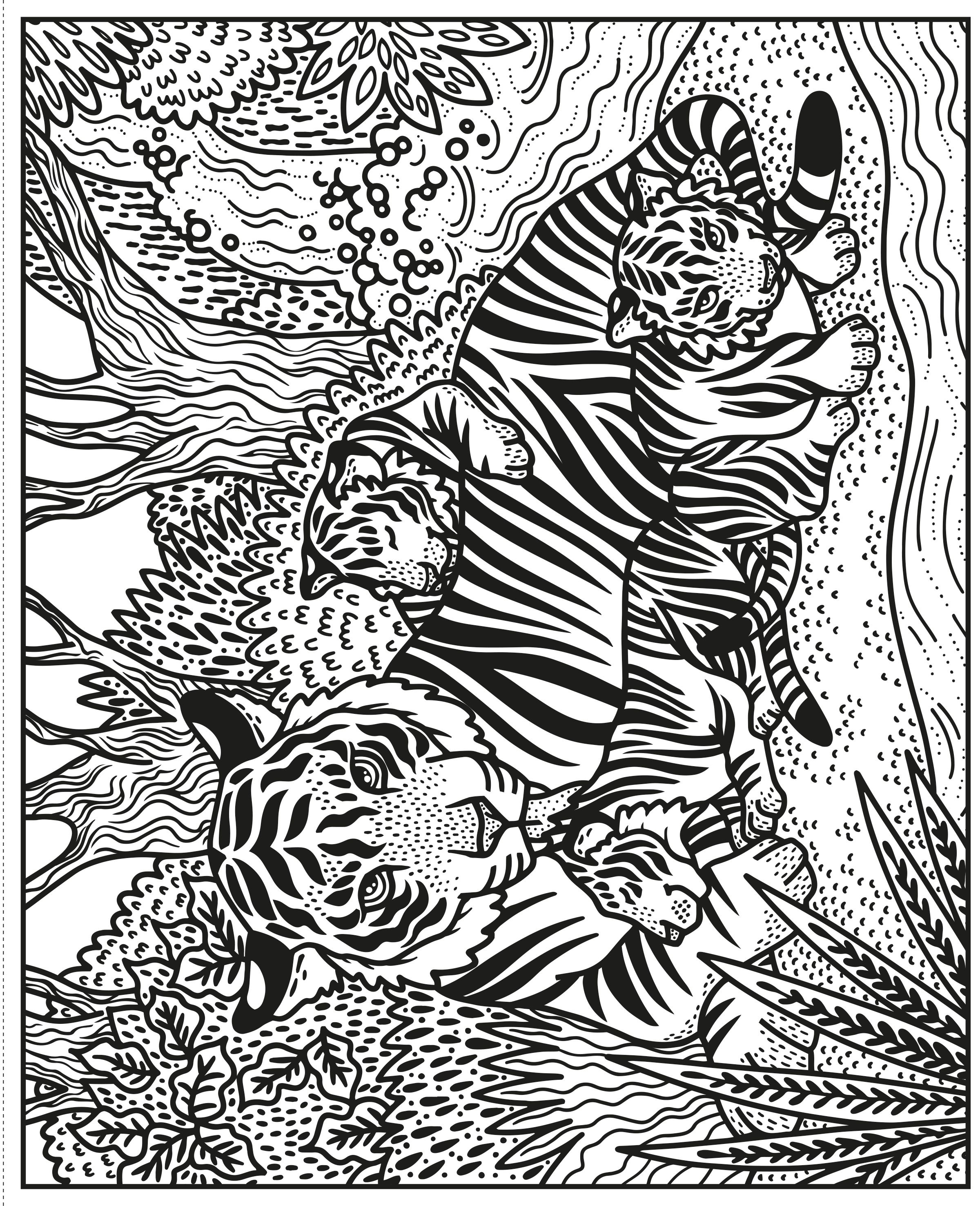 wild animals magic painting book - Ảnh 7