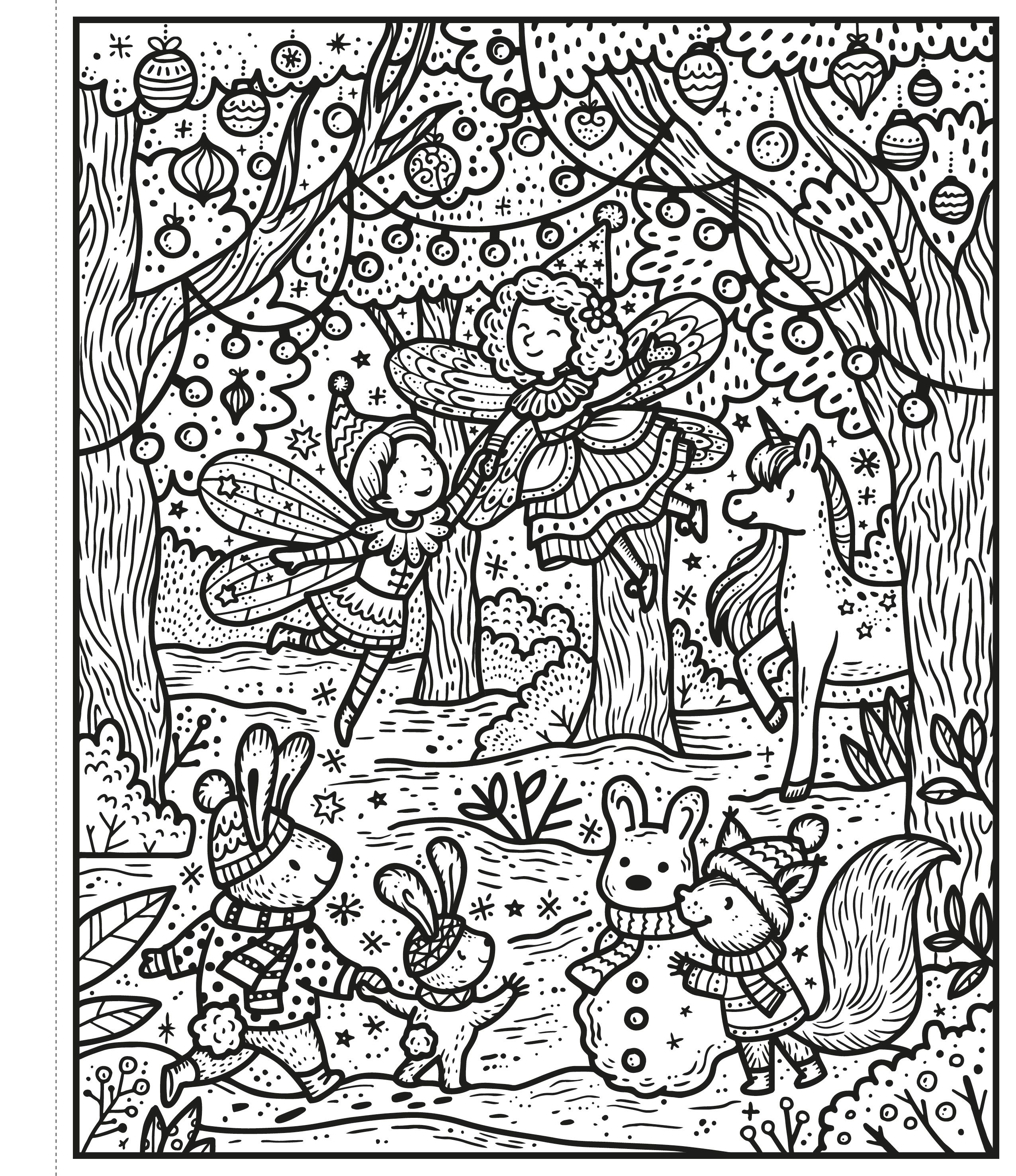 winter wonderland magic painting book - Ảnh 4